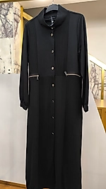 Siyah Fermuar Detaylı Kap