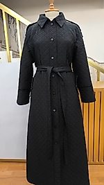 Siyah Kapitone Manto