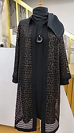 Şık Siyah Fileli Kap